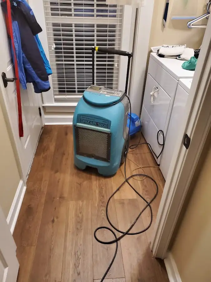 Commercial dehumidifier deployed for Flood Damage Cleanup in Norton Shores