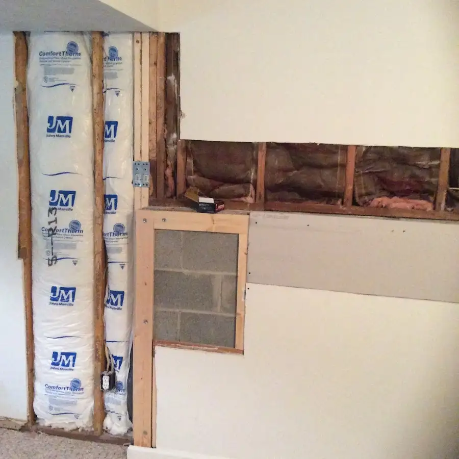 Wall insulation replacement during Structural Drying in Norton Shores